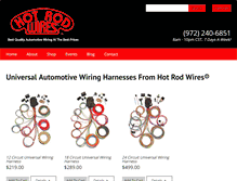 Tablet Screenshot of hotrodwires.com